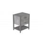 Тумба универсальная Ferrum-decor Вивьен 2/1 50x41x40 серый ДСП Бетон 16мм (FRD-106932)