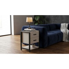 Тумба универсальная Ferrum-decor Вивьен 2/1 50x41x40 черный ДСП Кашемир 16мм (FRD-107792)