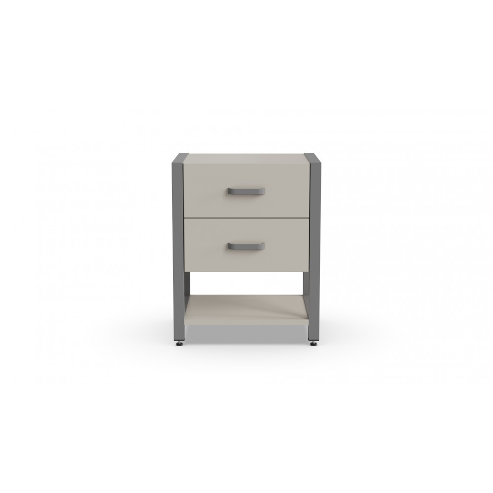 Тумба універсальна Ferrum-decor Вів'єн 2/1 50x41x40 сірий ДСП Кашемір 16 мм (FRD-107802)