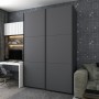 Шкаф купе Doros G-Caiser Антрацит/Антрацит 2 ДСП / 3 части 160х60х240 (42005412) (DRS-012245)