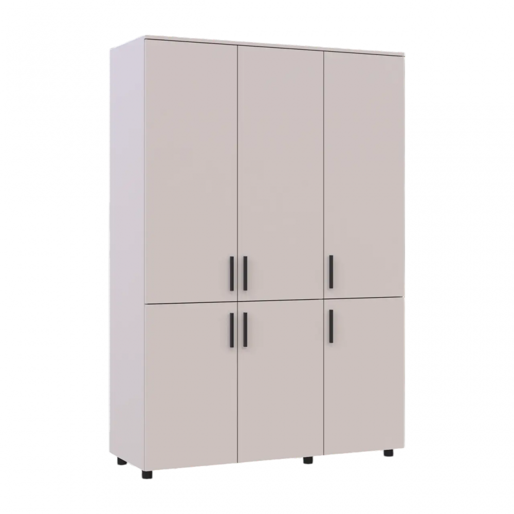 Шафа для одягу Doros Торн Кашемір 3 ДСП (штанга) 135х51.6х200 (DRS-012059)