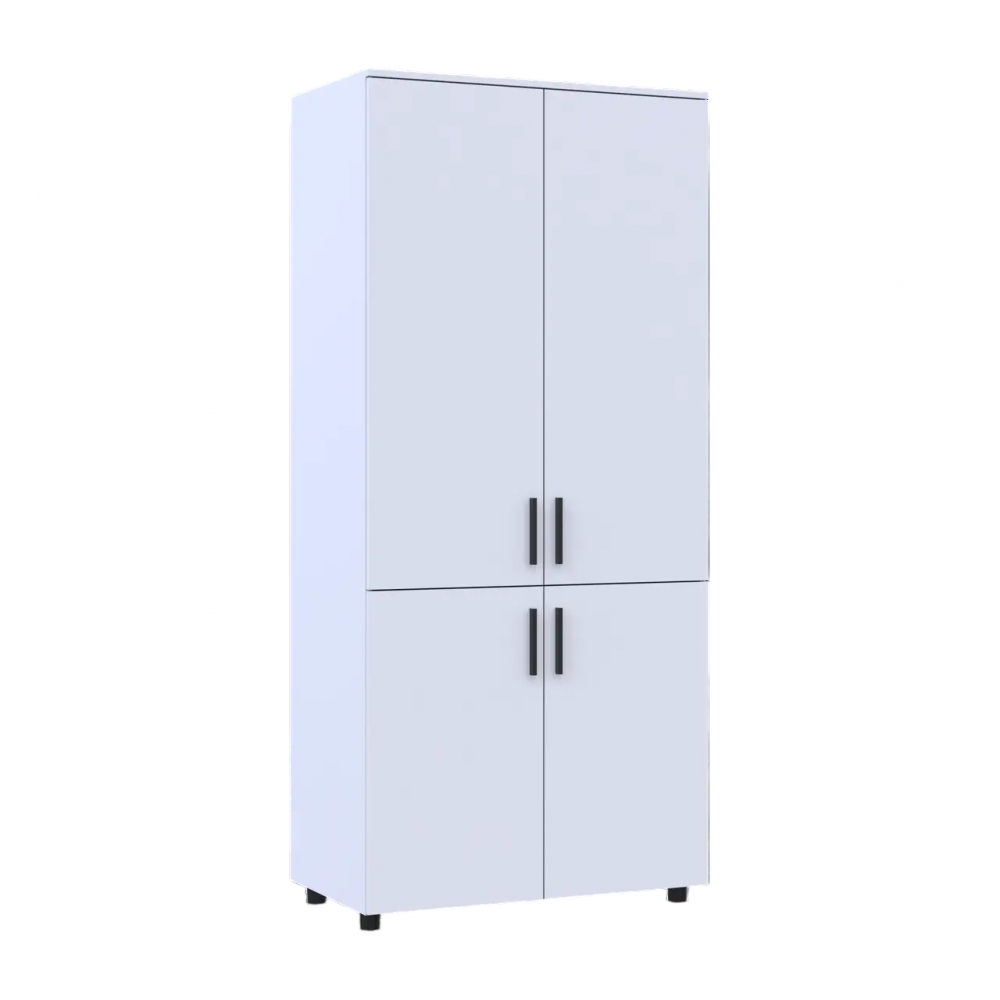 Шафа для одягу Doros Торн Білий 2 ДСП (штанга) 90х51.6х200 (DRS-012019)