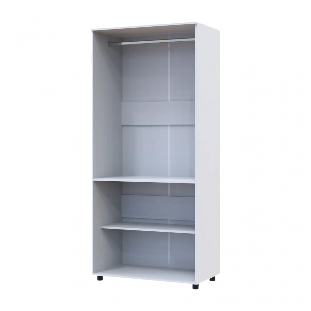 Шафа для одягу Doros Торн Білий 2 ДСП (штанга) 90х51.6х200 (DRS-012019)