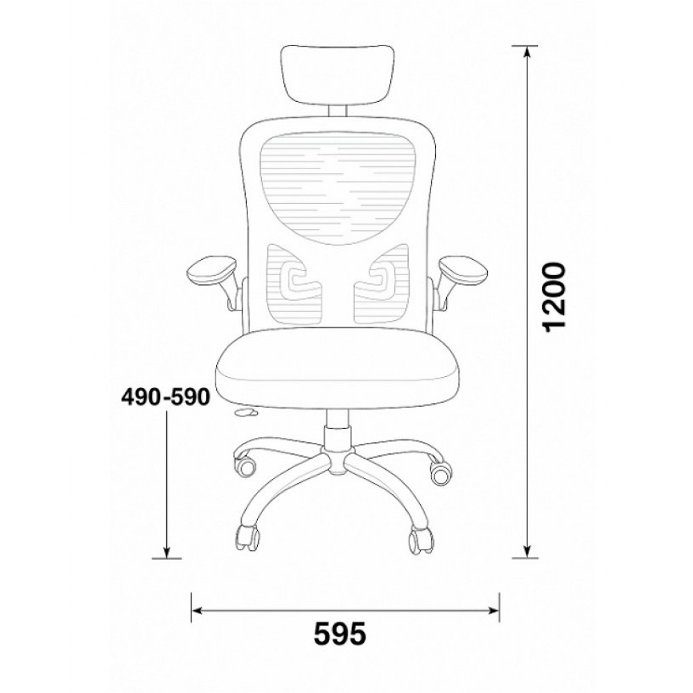 Крісло обертове комп'ютерне/дитяче OC-8970W Perfect Home Україна Сірий/блакитний (PFH-092061)