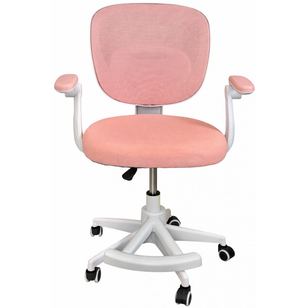Кресло вращающееся детское с подставкой для ног PERFECT KIDS PINK Perfect Home Розовый (PFH-092118)
