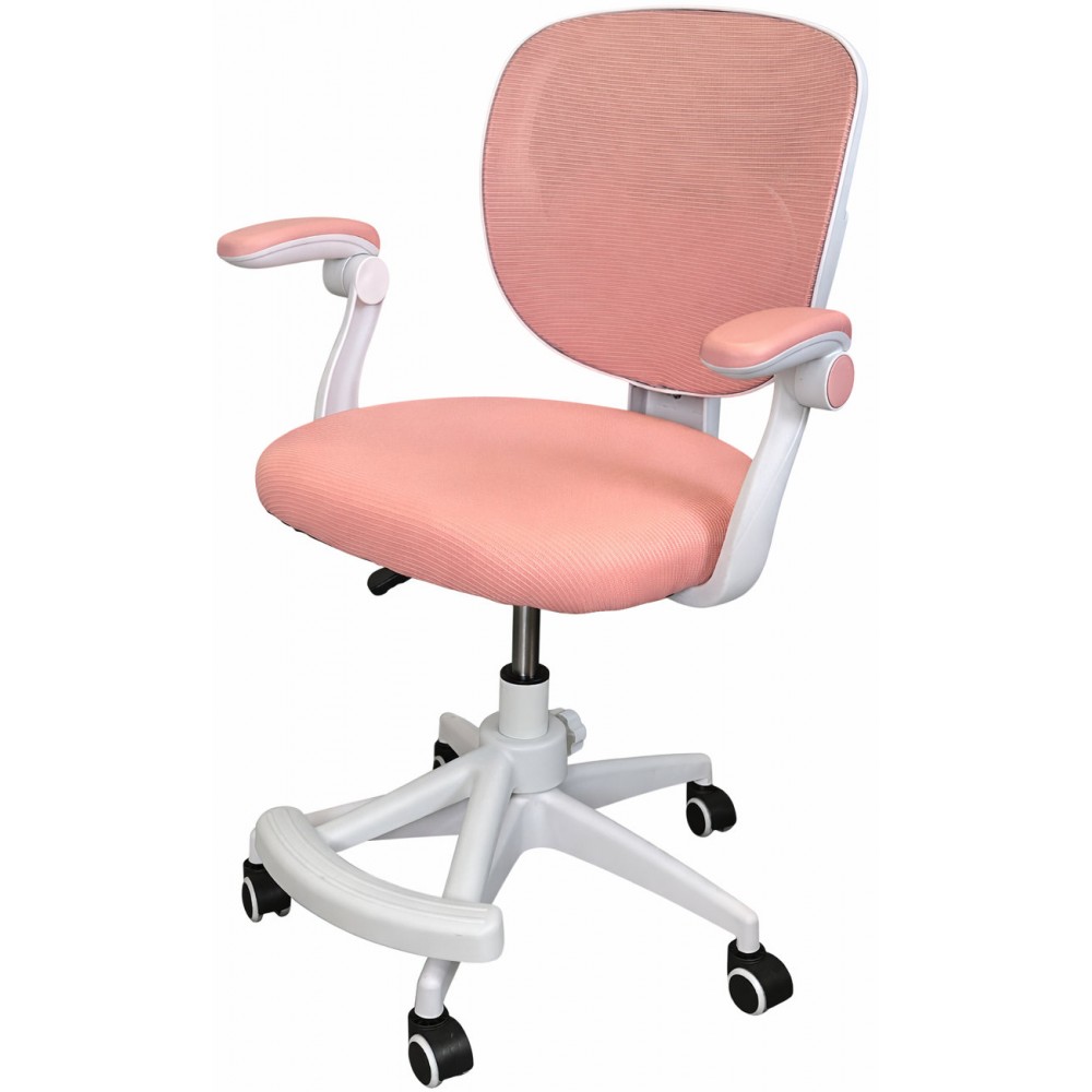 Кресло вращающееся детское с подставкой для ног PERFECT KIDS PINK Perfect Home Розовый (PFH-092118)