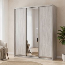 Шкаф купе Doros Сити Лайт Сосна Натти 2 ДСП / 1 зеркало 225х60х225 (DRS-011973)