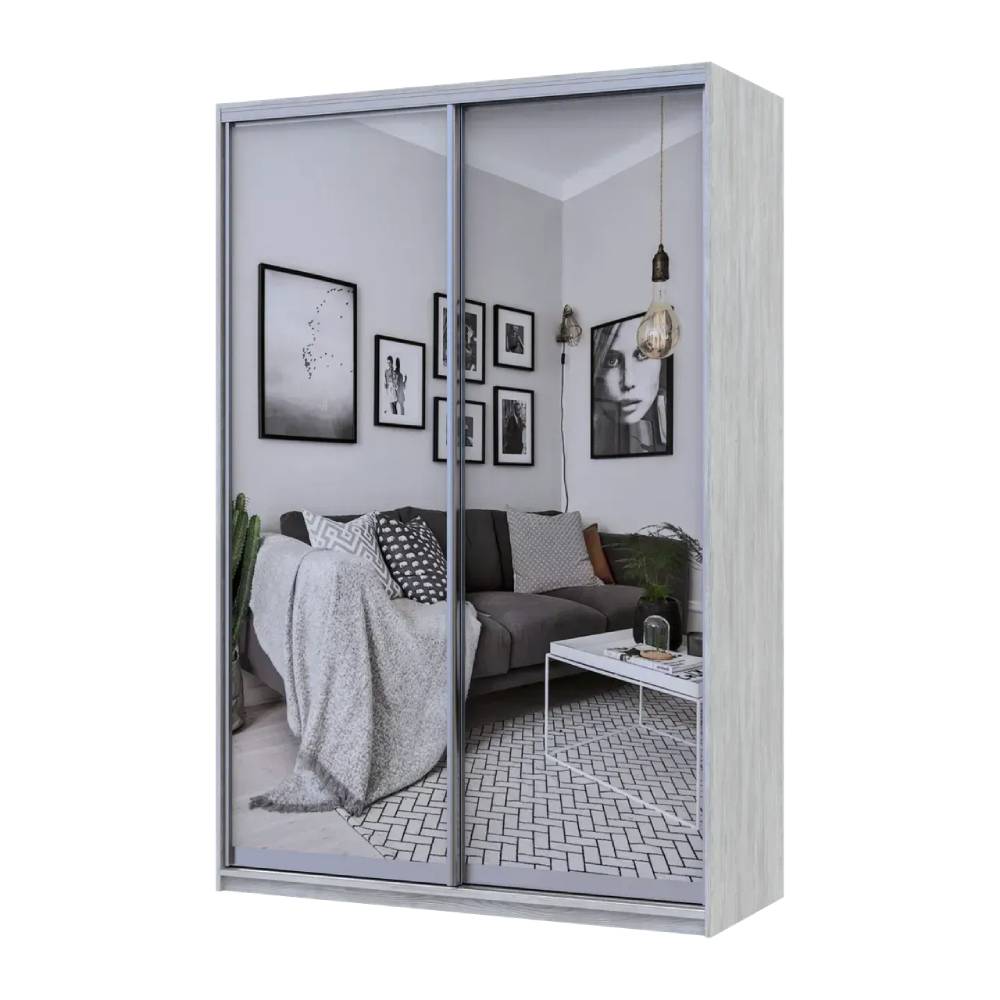 Шафа-купе Doros Сити Лайт Сосна Натти 2 Дзеркала 150х45х225 (DRS-011963)