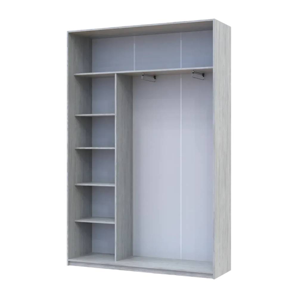 Шафа-купе Doros Сити Лайт Сосна Натти 2 Дзеркала 150х45х225 (DRS-011963)