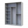 Шафа-купе Doros City Light Сосна Натти 2 ДСП / 1 дзеркало 225х60х225 (DRS-011973)
