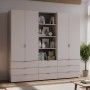 Шкаф для одежды Doros Гелар Кашемир 2+2ДСП с пеналом 215х49.5х203.4 (DRS-011918)