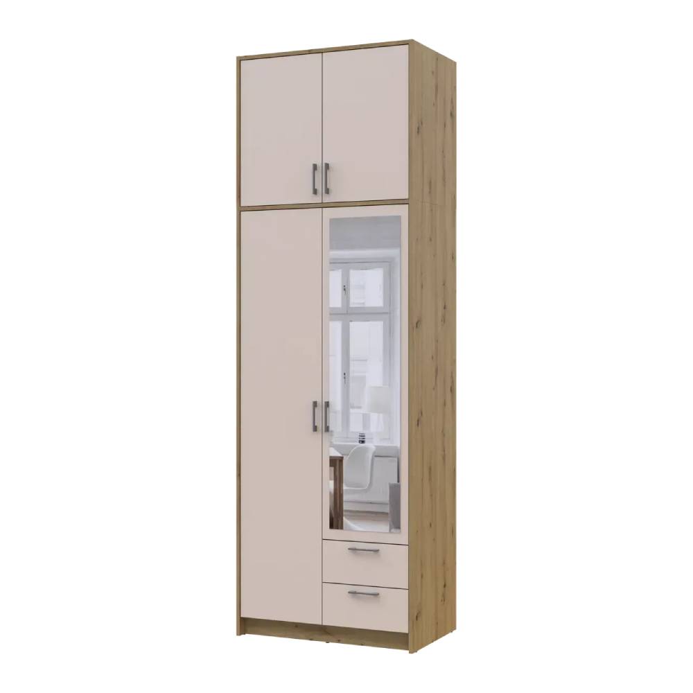 Антресоль висока Doros Ронді Дуб Артизан/Кашемір 2 ДСП 82х52х65 (DRS-011908)