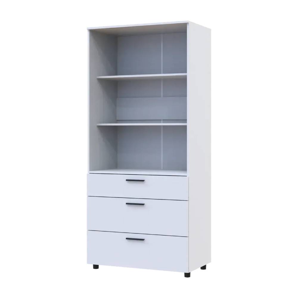 Шкаф для одежды Doros Торн Белый 2 ДСП/3Ш (полки) 90х51.6х200 (DRS-012020)
