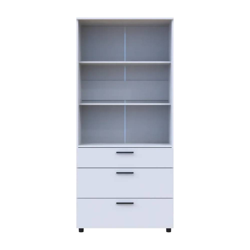 Шкаф для одежды Doros Торн Белый 2 ДСП/3Ш (полки) 90х51.6х200 (DRS-012020)