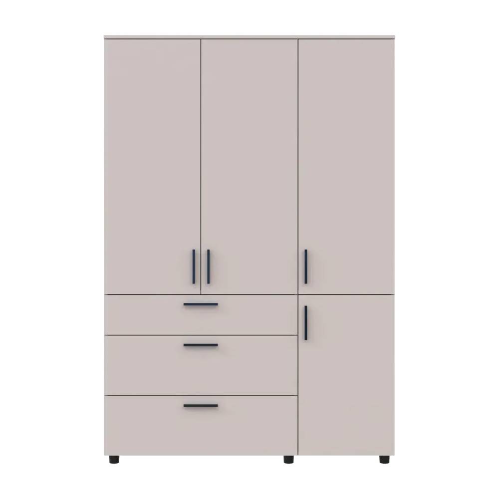 Шафа для одягу Doros Торн Кашемір 3 ДСП/3Ш (полиці) 135х51.6х200 (DRS-012060)