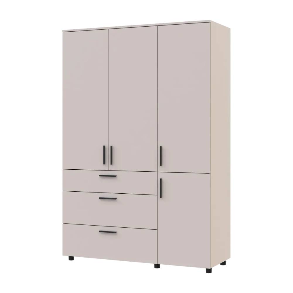 Шафа для одягу Doros Торн Кашемір 3 ДСП/3Ш (полиці) 135х51.6х200 (DRS-012060)