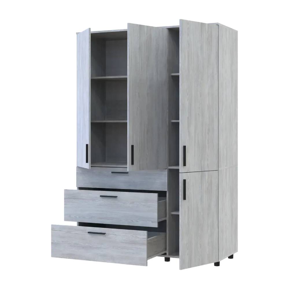 Шкаф для одежды Doros Торн Сосна Натти 3 ДСП/3Ш (полки) 135х51.6х200 (DRS-012080)