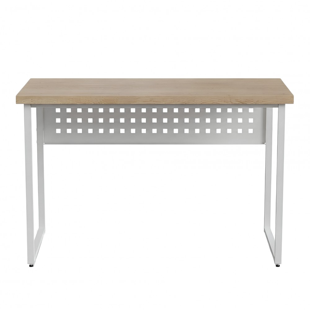 Стол письменный Майк Ferrum-decor 75x120x60 Белый металл ДСП Дуб Кремона Торро 32 мм (FRD-108343)