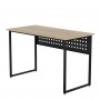 Стол письменный Майк Ferrum-decor 75x140x70 Черный металл ДСП Дуб Кремона Торро 16 мм (FRD-108363)