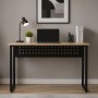 Стол письменный Майк Ferrum-decor 75x140x70 Черный металл ДСП Дуб Кремона Торро 16 мм (FRD-108363)