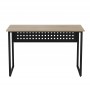 Стол письменный Майк Ferrum-decor 75x140x70 Черный металл ДСП Дуб Кремона Торро 16 мм (FRD-108363)