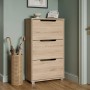 Тумба для взуття з ящиками LION ТО-2 70,4x28,2x123,4 см Дуб Крафт Сірий (LION-045328)