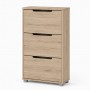 Тумба для взуття з ящиками LION ТО-2 70,4x28,2x123,4 см Дуб Крафт Сірий (LION-045328)