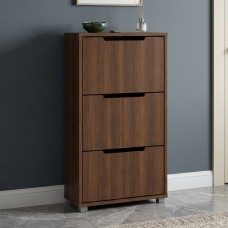 Тумба для обуви с ящиками LION ТО-2 70,4x28,2х123,4 см Орех Франклин табачный (LION-045348)