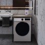 Стеллаж полка Бафрум 401 Ferrum-decor для стиральной машины 90x70,5x60,5 Черный металл ДСП Дуб Кремона Канолло 16 мм (FRD-107573)