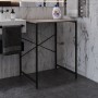 Стеллаж полка Бафрум 401 Ferrum-decor для стиральной машины 90x70,5x60,5 Черный металл ДСП Дуб Кремона Канолло 16 мм (FRD-107573)