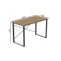Компьютерный стол Ferrum-decor Дейв 75x140x60 черный ДСП Дуб Артизан 16мм (FRD-107053)