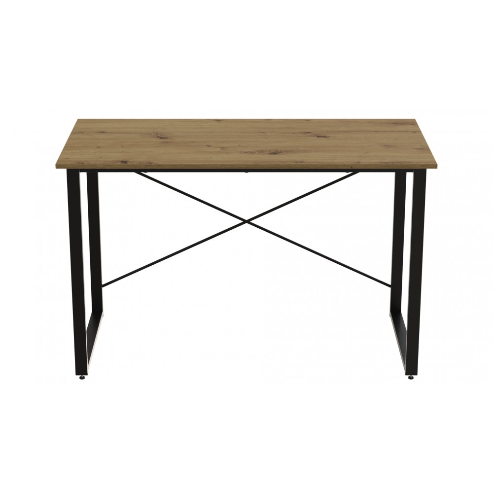 Компьютерный стол Ferrum-decor Дейв 75x140x60 черный ДСП Дуб Артизан 16мм (FRD-107053)