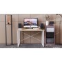 Компьютерный стол Ferrum-decor Дейв 75x120x70 белый ДСП Дуб Артизан 16мм (FRD-107043)