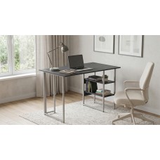 Стіл письмовий Кевин Ferrum-decor 75x100x60 Сірий метал ДСП Каштан Арвадонна 16 мм (FRD-108083)