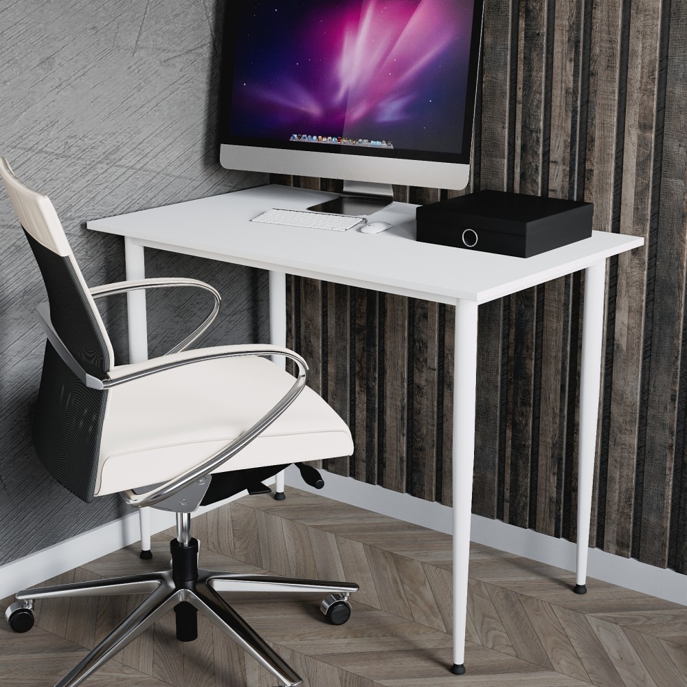 Стол универсальный Prime Ferrum-decor 750x1000x700 Белый металл ДСП Белый 16 мм (FRD-107713)