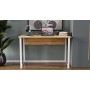 Компьютерный стол Ferrum-decor Курт 75x140x70 белый ДСП Дуб Артизан 16мм (FRD-107163)