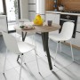 Круглий стіл MARSI 3 870-3 Ferrum-decor 750x870x870 Чорний метал ДСП Дуб Сан-Марино 16 мм (FRD-107423)