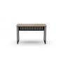 Стол письменный Майк Ferrum-decor 75x100x60 Черный металл ДСП Дуб Кремона Торро 16 мм (FRD-108333)