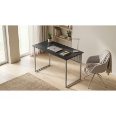 Стіл письмовий Майк Ferrum-decor 75x100x60 Сірий метал ДСП Каштан Арвадонна 16 мм (FRD-108263)