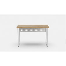 Стіл письмовий Майк Ferrum-decor 75x120x70 Білий метал ДСП Дуб Евок Прибережний 32 мм (FRD-108253)