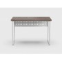 Стол письменный Майк Ferrum-decor 75x100x60 Белый металл ДСП Дуб Кремона Канолло 32 мм (FRD-108193)