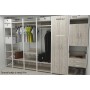 Шкаф Гардероб Уни секция 6 серии Конект Ferrum-decor 220x60x50см Белый металл ДСП Дуб Сан-Марино 16 мм (FRD-106913)