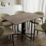 Розкладний стіл-трансформер книжка Моріс 3 Ferrum-decor 75x130x90 Чорний метал ДСП Дуб Кремона Канолло 16 мм (FRD-107503)