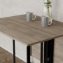 Розкладний стіл-трансформер книжка Моріс 3 Ferrum-decor 75x130x90 Чорний метал ДСП Дуб Кремона Канолло 16 мм (FRD-107503)