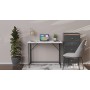 Стол раскладной Морис 900 Ferrum-decor 750x900x500 Черный металл ДСП Белый 16 мм (FRD-107313)
