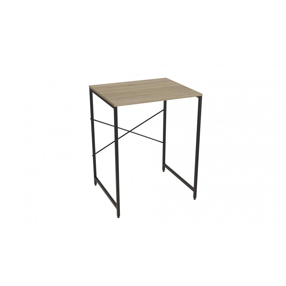 Стелаж-полиця Бафрум 401 Ferrum-decor для пральної машини 90x70,5x60,5 Чорний метал ДСП Дуб Сонома 16 мм (FRD-107353)