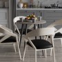Круглий стіл OPTIMA 4 ніжки конусні Ferrum-decor 750x670x670 Чорний метал ДСП Дуб Кремона Канолло 16 мм (FRD-107563)