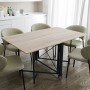 Обідній стіл трансформер книжка Оріон Pro Ferrum-decor 75x152x90 Чорний метал ДСП Дуб Сонома 16 мм (FRD-107403)