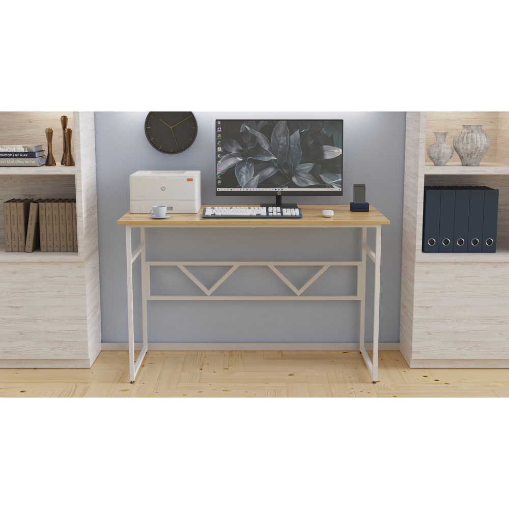Компьютерный стол Ferrum-decor Раян 75x120x60 белый ДСП Дуб Артизан 32мм (FRD-107073)