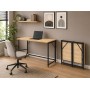 Стол трансформер раскладной Слай Ferrum-decor 75x100x60 Черный металл ДСП Дуб Кремона Торро 16 мм (FRD-107823)